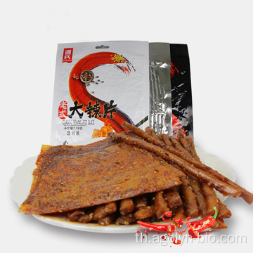 ขายส่งที่มีชื่อเสียง spicy soy strip ขนมขบเคี้ยวอร่อย